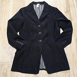NewMan France Vintage Womens Avant Garde Chevron Corduroy Jacket Blazer 42 US 10